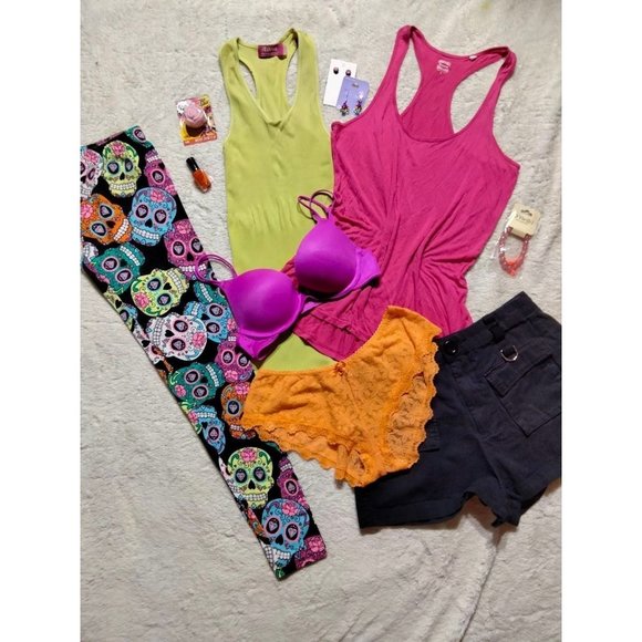 Victoria's Secret Pants - #rainbowskulls Ladies SM MED Lot